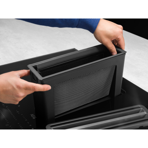Plita cu hota integrata AEG CCE84779FB ComboHob FlexiBridge 83 cm 4 zone negru [5]