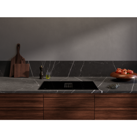 Plita cu hota integrata AEG TCH74B01FB ComboHob Bridge Seria 6000 70 cm 4 zone negru [13]