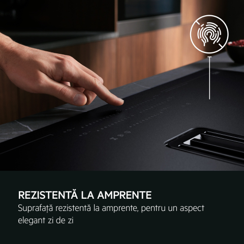 Plita cu hota integrata AEG TH84CC23CZ ComboHob XT SenseFry 80 cm 4 zone negru mat [2]