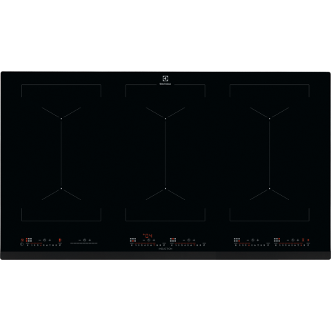 Plite - Plita incorporabila inductie Electrolux EIV9467 90 cm TripleBridge negru
