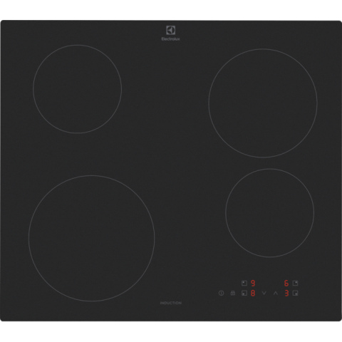 Plite - Plita cu inductie Electrolux LIB60420CL 60 cm 4 zone comenzi tactile negru mat
