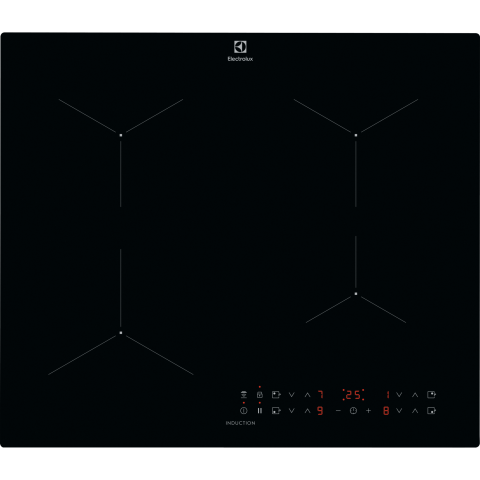 Plite - Plita cu inductie Electrolux LIL61434C 60 cm 4 zone Hob2Hood comenzi tactile neagra