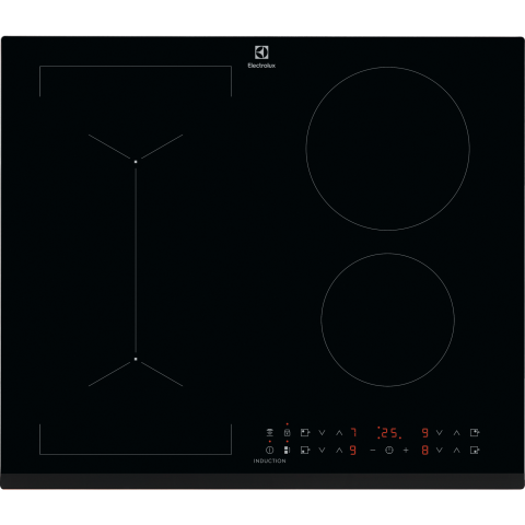 Plite - Plita cu inductie Electrolux LIV63431BK 60 cm 4 zone Bridge Hob2Hood neagra