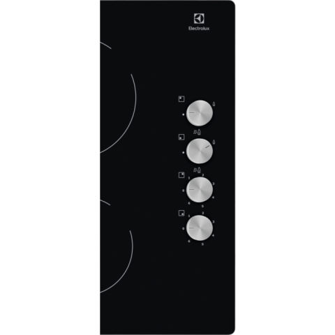 Plita mixta Electrolux EGE6172NOK 60 cm vitroceramica si gaz pe sticla neagra [2]