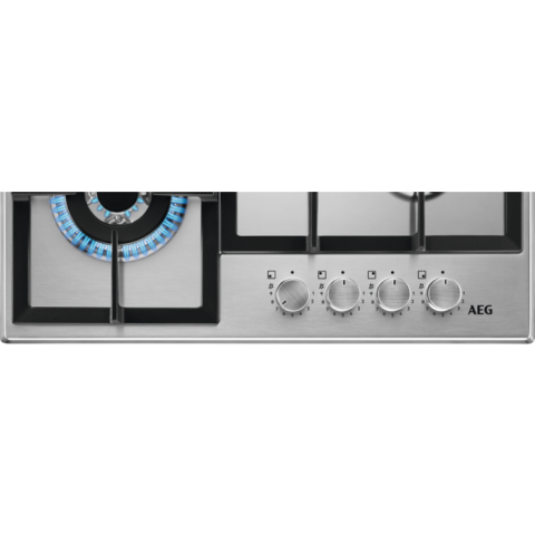 Plita gaz AEG HGB64420SM Seria 6000 Slim line 60 cm 4 arzatoare inox [4]