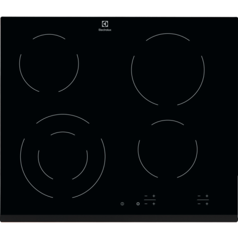 Plite - Plita incorporabila vitroceramica Electrolux EHF6241FOK electrica 60 cm zona dubla negru