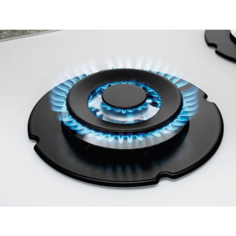 Plita incorporabila vitroceramica pe gaz Electrolux GME363NV 4 arzatoare 60 cm alb [12]