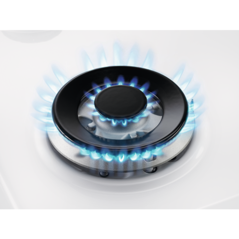 Plita incorporabila vitroceramica pe gaz Electrolux GME363NV 4 arzatoare 60 cm alb [13]