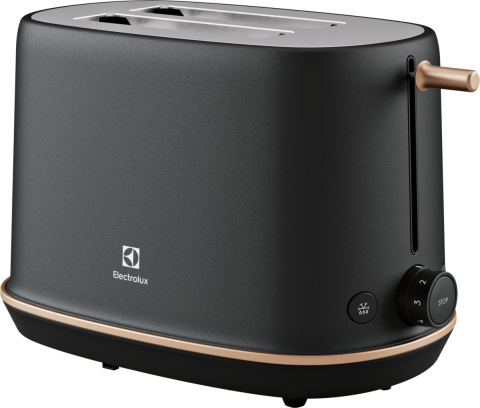 Electrocasnice mici - Prajitor de paine Electrolux E7T1-6BP Explore 7, 980W, negru perlat