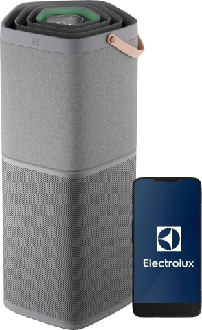 Purificatoare aer - Purificator de aer Electrolux Pure 600 EPO60771UG, HEPA, 145 m2, Gri urban