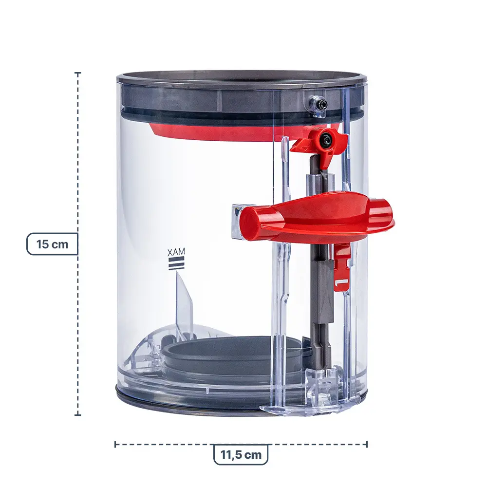 Rezervor de praf mic 145 mm compatibil aspirator Dyson V10 SV12 Fluffy Motorhead 969509-02 SQOON [1]