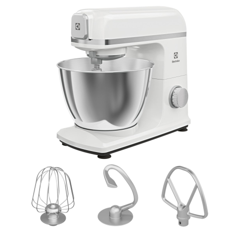 Roboti de bucatarie - Robot de bucatarie Electrolux E5KM1-4SWB Create 5 argintiu 1200W cu bol inox de 5L