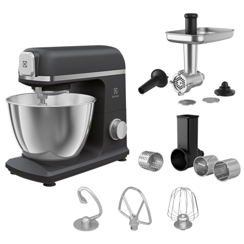 Roboti de bucatarie - Robot de bucatarie Electrolux E5KM1-6GBP Create 5 1200W cu bol inox de 5L