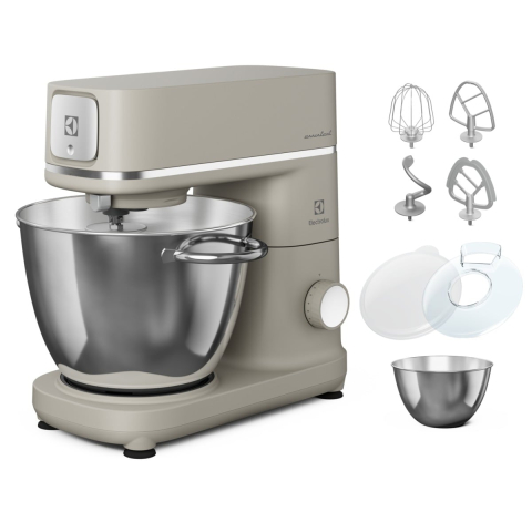 Roboti de bucatarie - Robot de bucatarie Electrolux E6KM1-4PPT Assistent 700 1200W cu doua boluri din inox