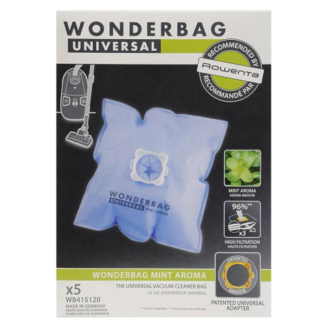 Accesorii Piese Aspiratoare - Set 5 saci aspirator Wonderbag Mint Aroma WB415120 Rowenta