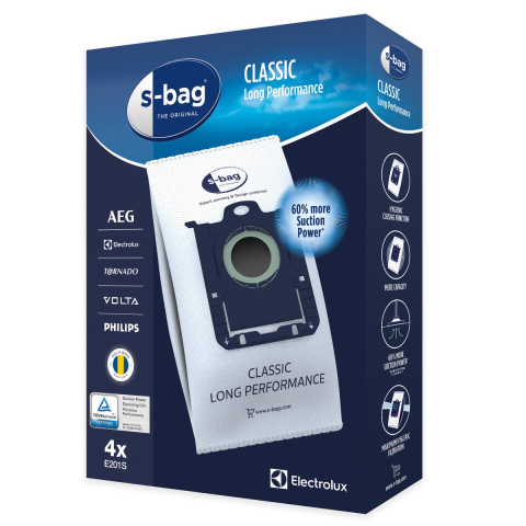 Accesorii Piese Aspiratoare - saci-aspirator-electrolux-e201s-s-bag-classic-long-performance-4buc