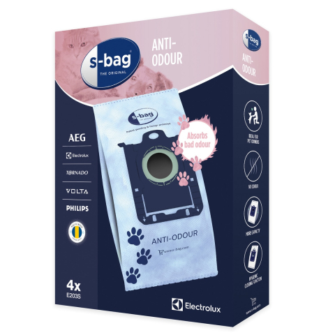 Accesorii Piese Aspiratoare - saci-aspirator-electrolux-e203s-s-bag-anti-odour-4buc-35l
