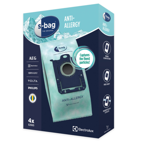 Accesorii Piese Aspiratoare - saci-aspirator-electrolux-e206s-s-bag-anti-allergy-4buc-35l