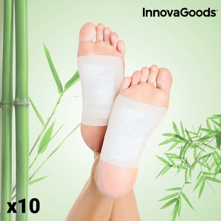 Ingrijire personala - Set 10 Plasturi Detoxifiere Pentru Picioare Innovagoods, terapie prin talpi