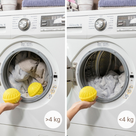 Set 2 bile ecologice pentru spalare fara detergent Delieco Innovagoods, 3000 de spalari [4]