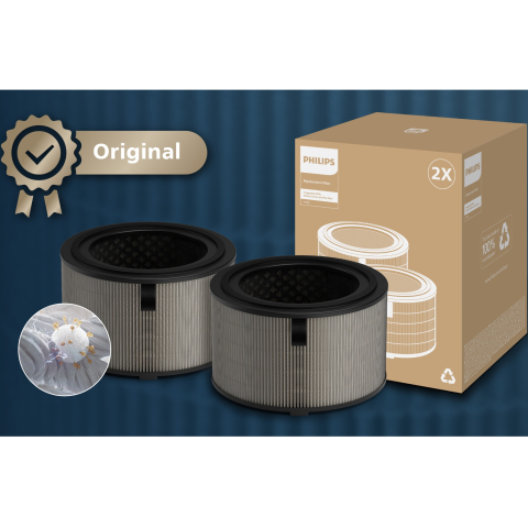 Filtre Purificatoare Aer - Set doua filtre 3 in 1 Philips FY3200/30 pentru purificator AC3220