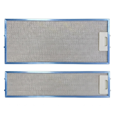 Electrocasnice - Set 2 filtre aluminiu pentru hote Hansa, Amica, Pyramis, filtru parte fixa si filtru parte mobila, 47.7x20.4 cm si 47.7x12.9 cm