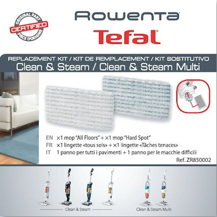 Accesorii si Piese Electrocasnice - Set 2 lavete Rowenta ZR850002 pentru aspirator cu abur Clean&Steam