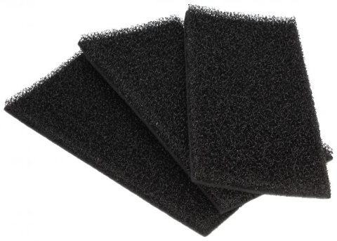 Accesorii Piese Masini Spalat Rufe si Uscatoare - Set 3 filtre cu burete uscator rufe Eurofilter compatibil Whirlpool negru