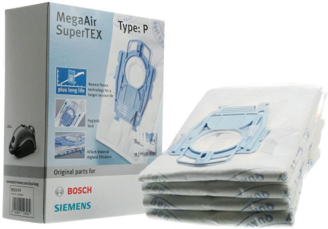 Accesorii si Piese Electrocasnice - Set 4 saci aspirator Bosch 00468264 Tip P BBZ41FP pentru BSG8