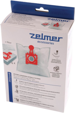 Set 4 saci aspirator SafBag 12006468 ZVCA300B pentru Zelmer Solaris [1]