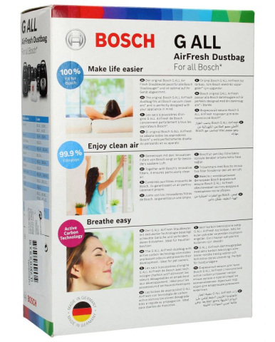 Set 4 saci aspirator Bosch 17002915 AirFresh Tip G ALL cu carbon activ [4]