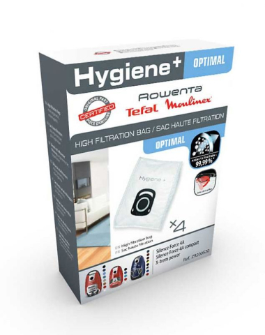 Accesorii Piese Aspiratoare - Set 4 saci originali Rowenta ZR200520 Hygiene Optimal Silence Force 4A