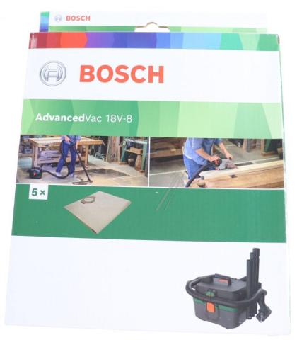Accesorii si Piese Electrocasnice - Set 5 saci hartie Bosch 2609256F68 pentru AdvancedVac 18V-8 Bosch