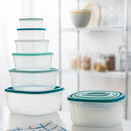 Set 6 cutii alimentare Innovagoods, 3.34L / 1.98 L / 1.15L / 680ml / 385ml / 220ml [3]