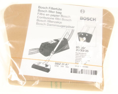 Accesorii si Piese Electrocasnice - Set 6 saci aspirator Bosch 00457289 BBZ31AF pentru BS 30 si BS 31