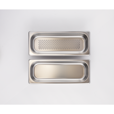 Set de vase pentru gatit la abur DeLuxe Steaming Kit Electrolux care contine  4 perechi de vase, plin  + perforat [3]