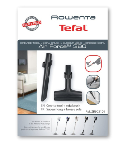 Accesorii Piese Aspiratoare - Set duza lunga si perie sofa Rowenta ZR903101 pentru Air Force 360