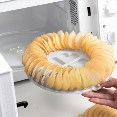 Set pentru chipsuri la cuptorul cu microunde Innovagoods CHIPIT, include feliator cartofi si carte cu retete [5]