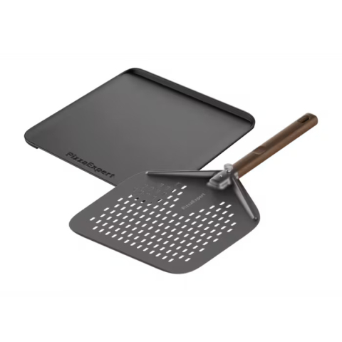 Accesorii Piese Cuptoare - Set pentru pizza Electrolux PizzaExpert, placa din fonta, paleta perforata, 2 piese