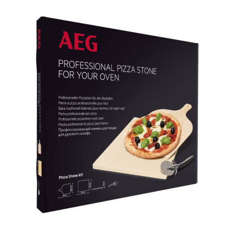 Set Piatra Pizza AEG Electrolux A9OZPS1 - piatra ceramica, paleta lemn, feliator inox [2]
