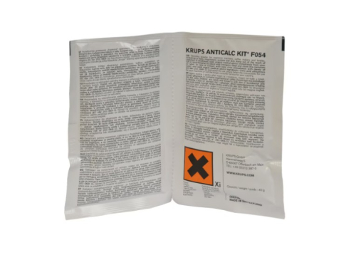 Set solutie decalcifiere Krups F054001A, 2x plicuri decalcifiere, 1x test duritate apa, compatibil cu espressoarele Krups automate si manuale [3]