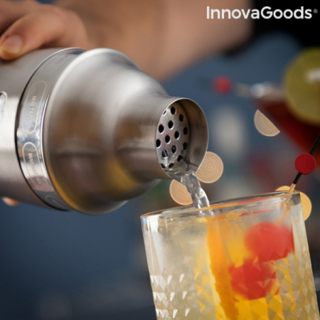 Shaker cu Retete de Cocktailuri Maxer InnovaGoods, 500 ml [2]
