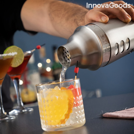 Shaker cu Retete de Cocktailuri Maxer InnovaGoods, 500 ml [4]