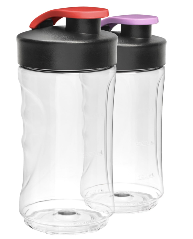 Electrocasnice mici - Recipiente Sport Blender Electrolux SBEB2, Set 2 x 300 ml, Tritan BPA Free, Portabile, Compatibil Masina de Spalat Vase
