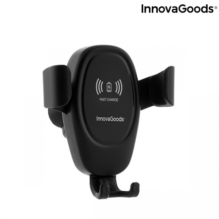 Suport auto InnovaGoods, cu incarcare wireless, Fast Charge 10W, 4"-6" [0]
