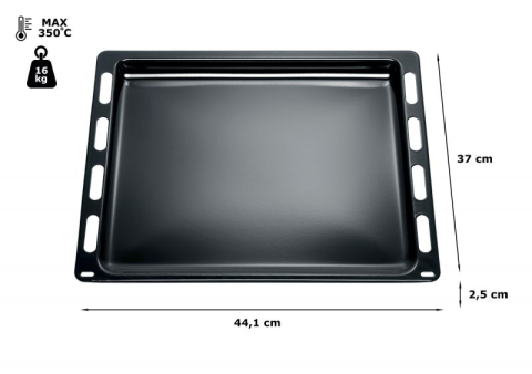 Tava cuptor emailata Bosch Siemens Constructa 00666902 37 x 44.1 cm neagra [1]