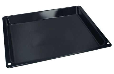 Accesorii Piese Cuptoare - Tava cuptor universala emailata Bosch Siemens 11063361 46.5 x 37.5 cm antracit