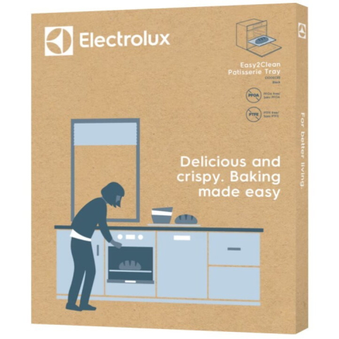 Tava perforata Electrolux AirFry pentru obtinerea celor mai crocante rezultate, destinata cuptoarelor XXL,  46.5 x 38.5 cm ( L X A) , I =2.5 cm. [4]