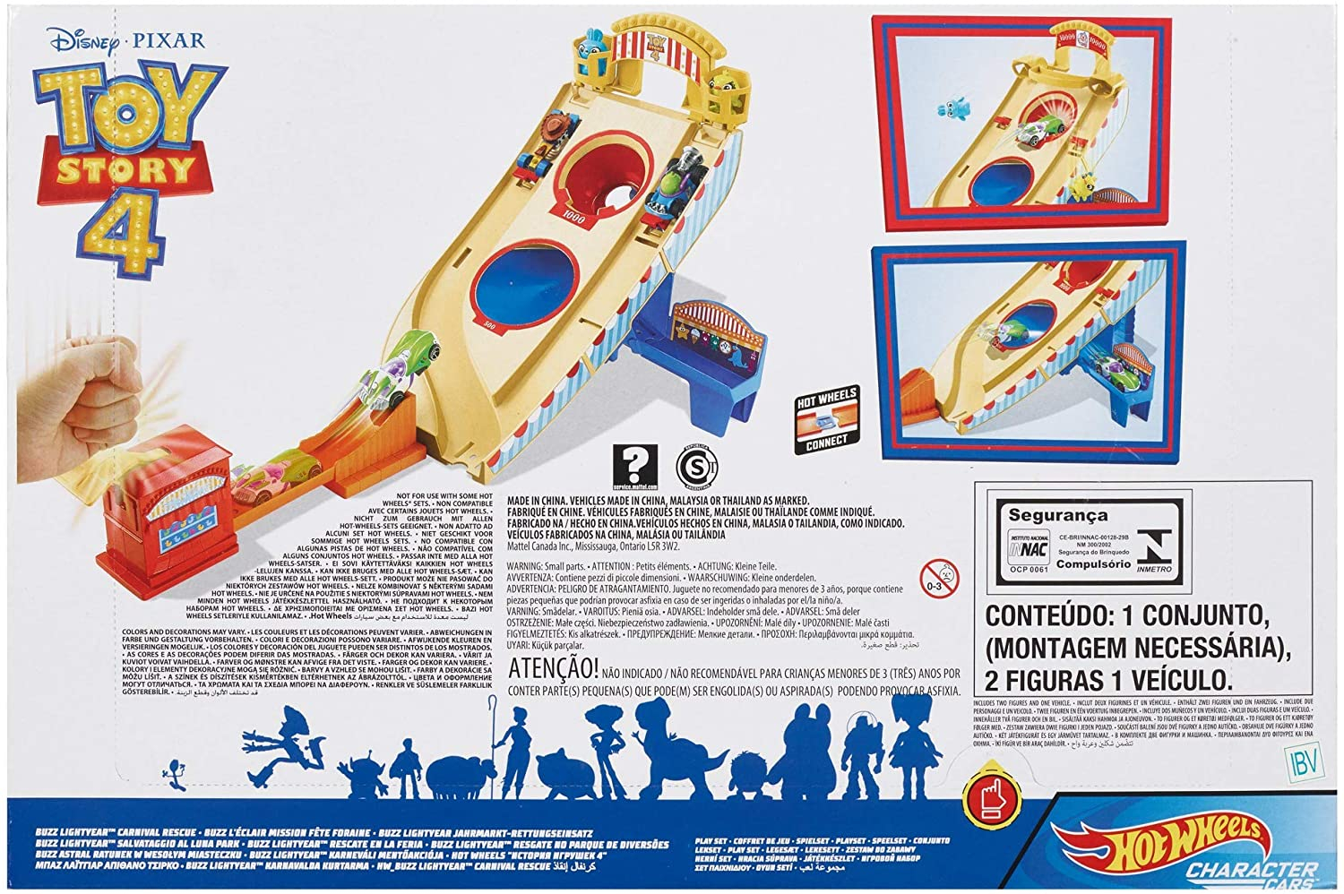 Set De Joaca Toy Story 4 Hot Wheels Buzz Lightyear Carnival Rescue 9749