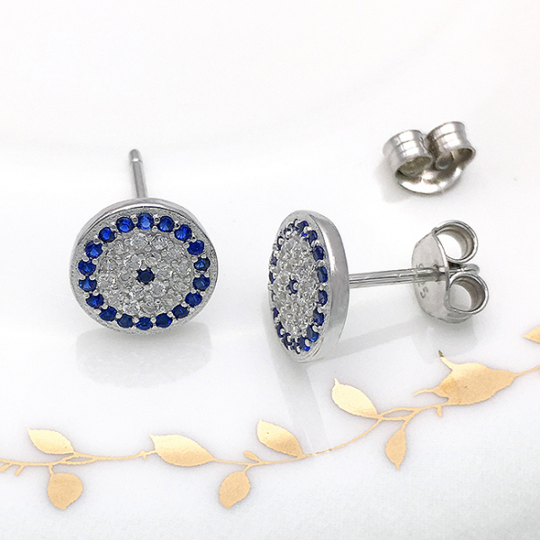 Cercei argint rodiat Blue [3]